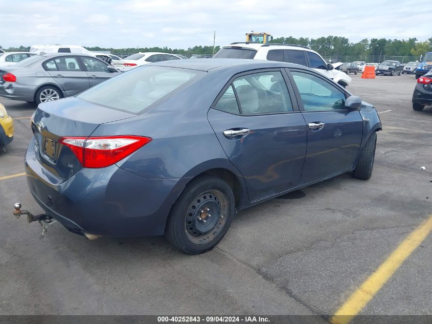 2015 Toyota Corolla L/Le/Le Pls/Prm/S/S Pls VIN: 2T1BURHE4FC296348 Lot: 40252843