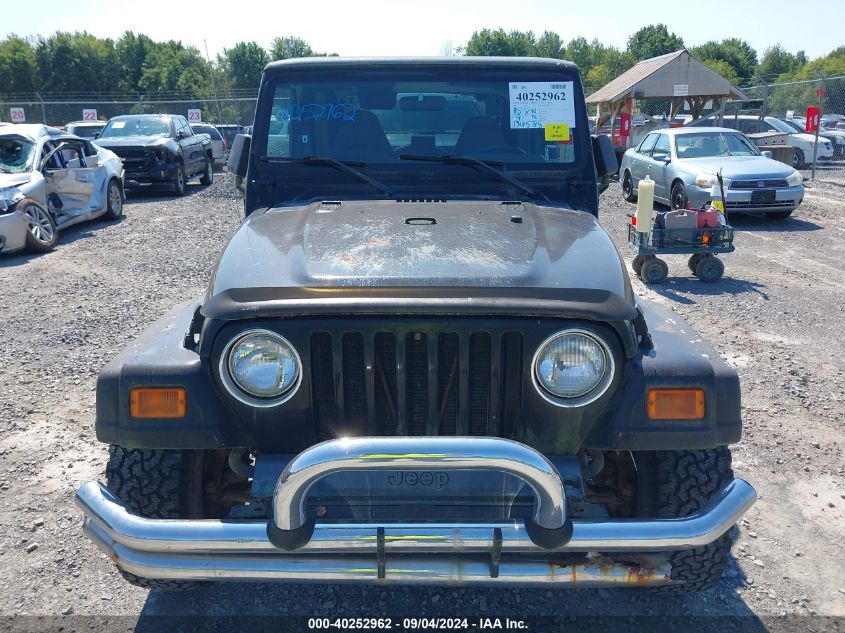 2000 Jeep Wrangler / Tj Sport VIN: 1J4FA49SXYP787555 Lot: 40252962