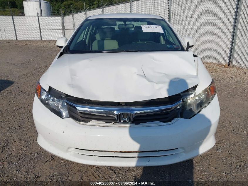 19XFB2F51CE384496 2012 Honda Civic Lx