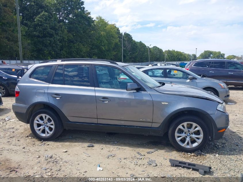 2009 BMW X3 xDrive30I VIN: WBXPC93469WJ24604 Lot: 40253143