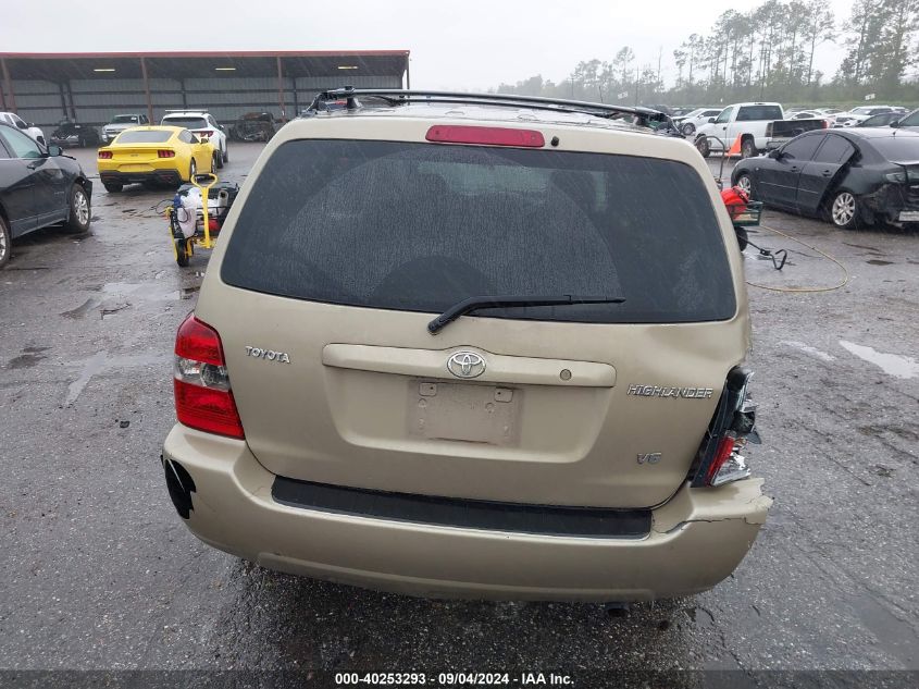 2006 Toyota Highlander Limited VIN: JTEGP21A660115171 Lot: 40253293