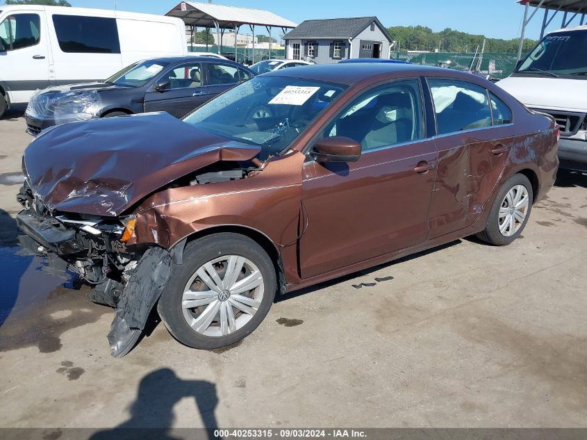 2017 Volkswagen Jetta 1.4T S VIN: 3VW2B7AJ7HM323664 Lot: 40253315