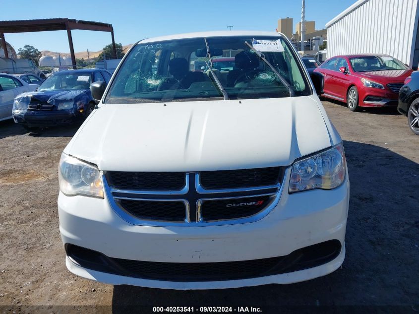 2013 Dodge Grand Caravan Se VIN: 2C4RDGBG6DR612679 Lot: 40253541