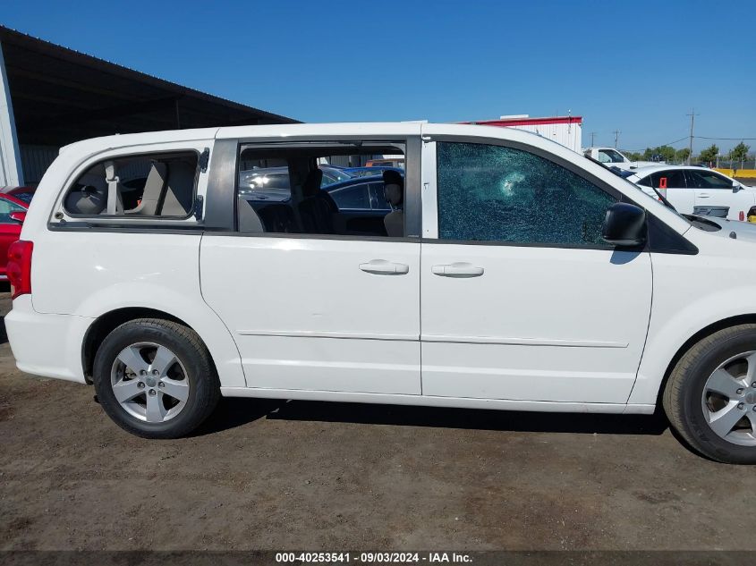 2013 Dodge Grand Caravan Se VIN: 2C4RDGBG6DR612679 Lot: 40253541