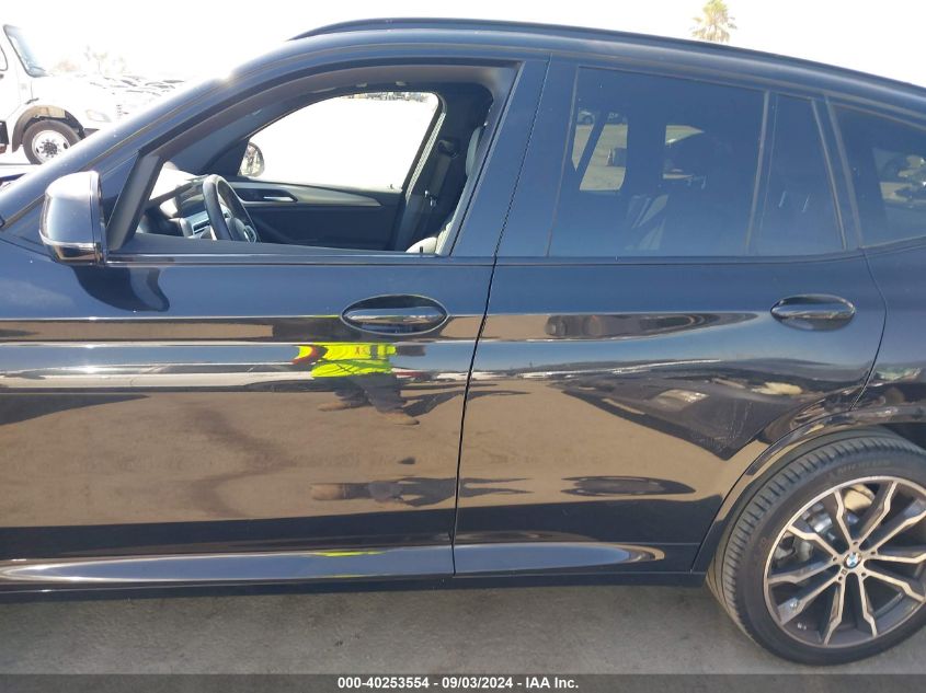 2022 BMW X3 Sdrive30I VIN: 5UX43DP05N9M87378 Lot: 40253554