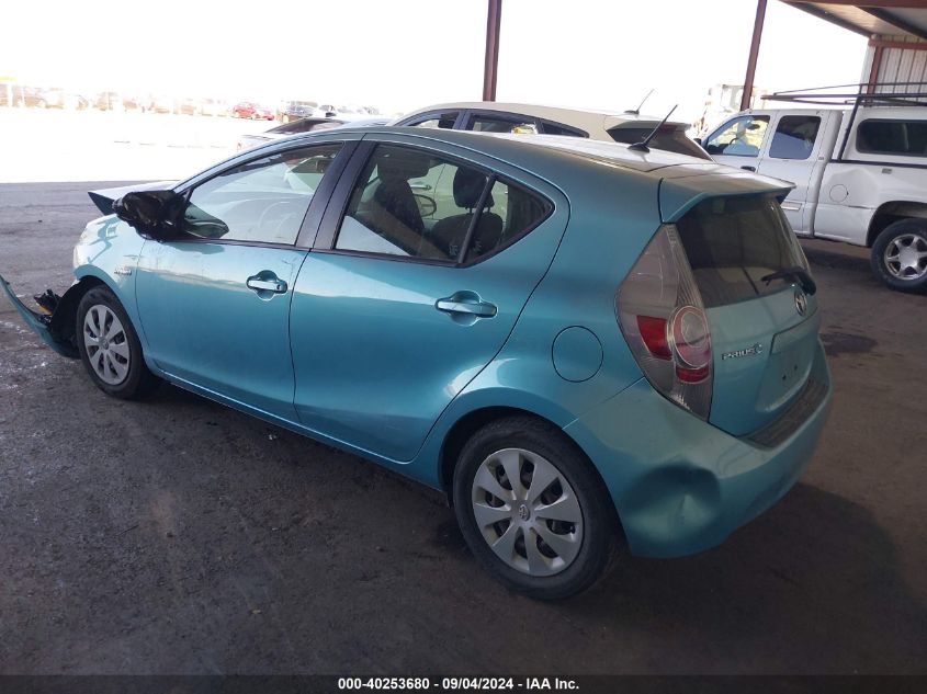 2013 Toyota Prius C VIN: JTDKDTB37D1047368 Lot: 40253680