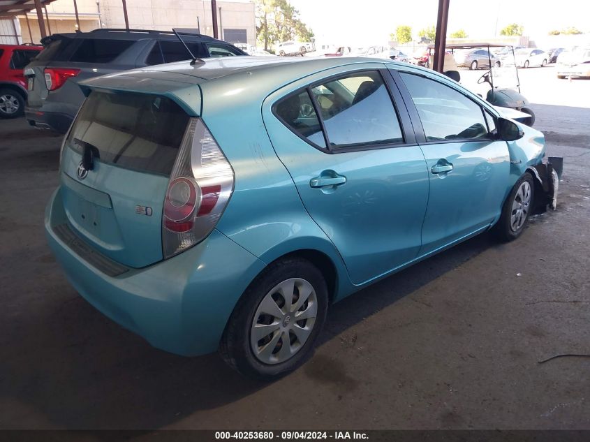 2013 Toyota Prius C VIN: JTDKDTB37D1047368 Lot: 40253680