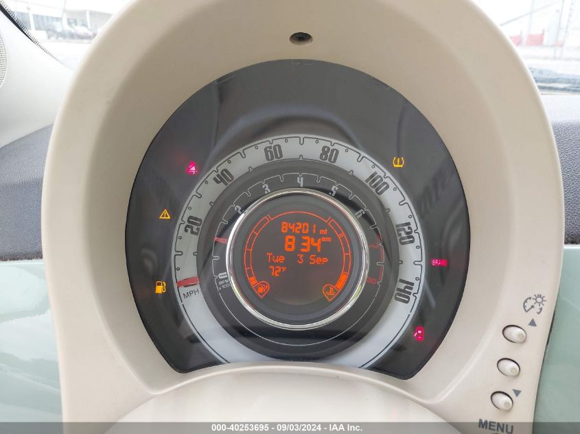 2013 Fiat 500 Pop VIN: 3C3CFFAR7DT747331 Lot: 40253695