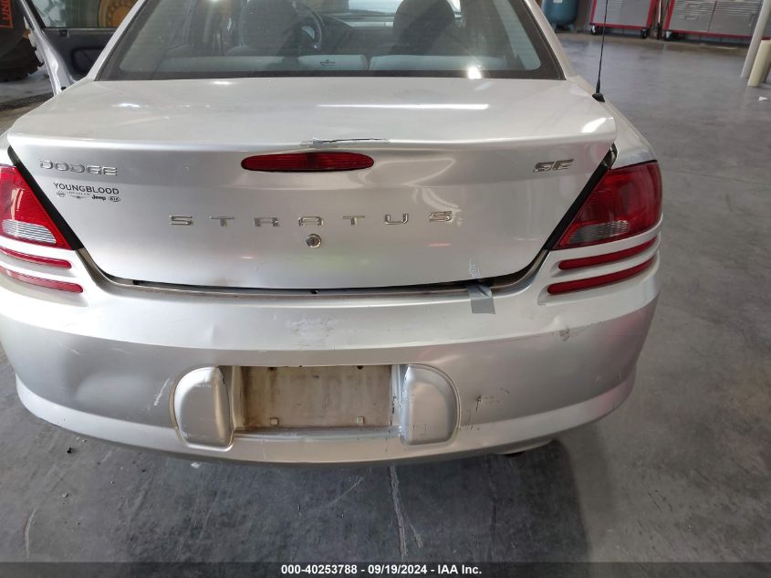 2002 Dodge Stratus Se VIN: 1B3EL36R72N191069 Lot: 40253788