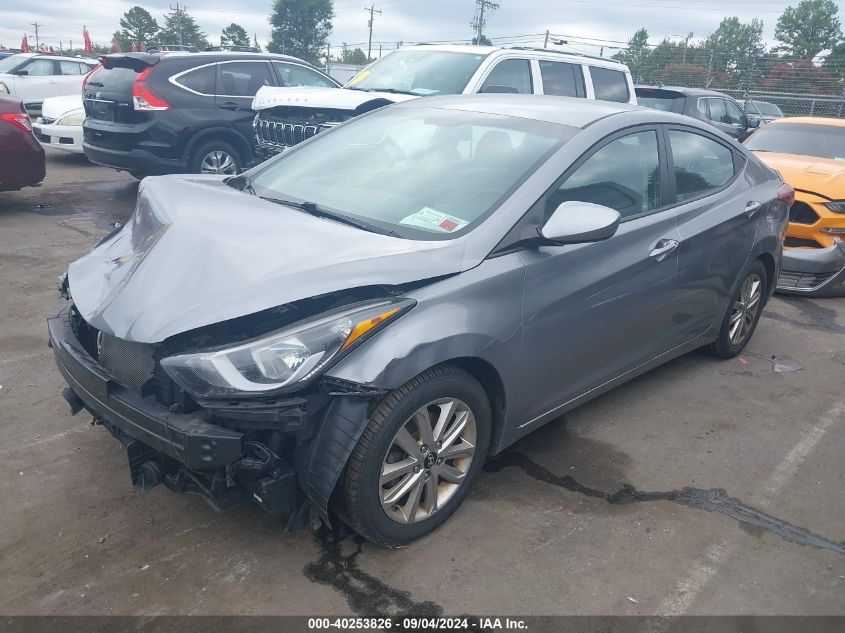 KMHDH4AE7FU420802 2015 HYUNDAI ELANTRA - Image 2