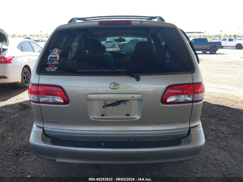 2002 Toyota Sienna Xle VIN: 4T3ZF13CX2U451422 Lot: 40253832