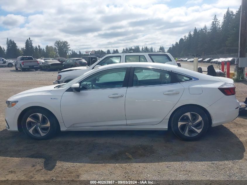 2019 Honda Insight Ex VIN: 19XZE4F59KE026979 Lot: 40253957