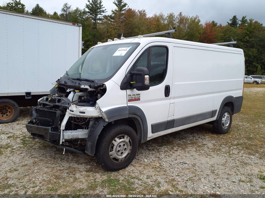 2017 RAM PROMASTER 1500 LOW ROOF 136 WB - 3C6TRVAG2HE525888