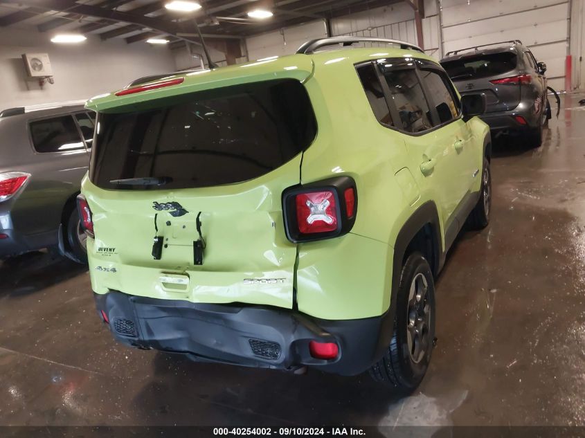 2018 Jeep Renegade Sport 4X4 VIN: ZACCJBAB0JPH75481 Lot: 40254002