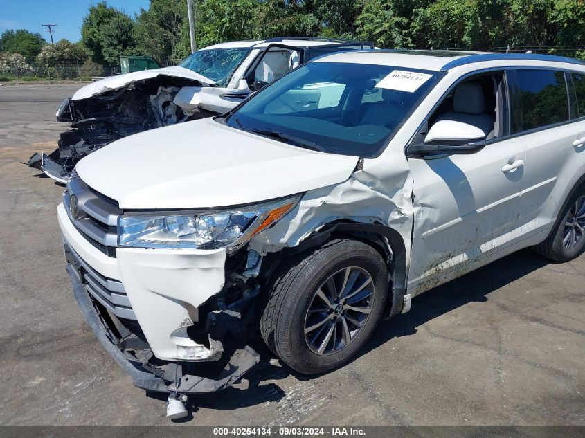 2018 Toyota Highlander Xle VIN: 5TDKZRFHXJS534945 Lot: 40254134