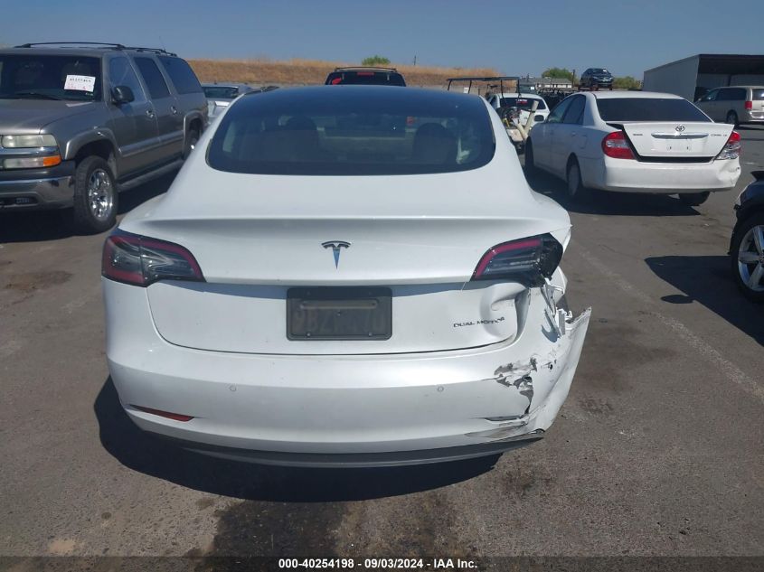 2022 Tesla Model 3 Long Range Dual Motor All-Wheel Drive VIN: 5YJ3E1EB9NF299351 Lot: 40254198