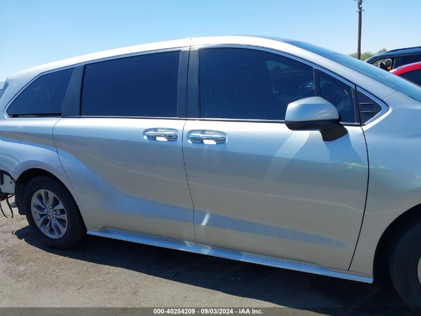 2022 Toyota Sienna Xle VIN: 5TDYRKEC4NS132559 Lot: 40254209