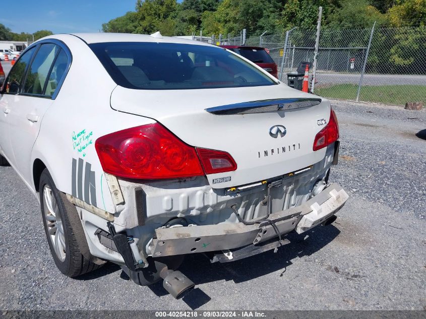 2011 Infiniti G37X VIN: JN1CV6AR3BM401782 Lot: 40254218