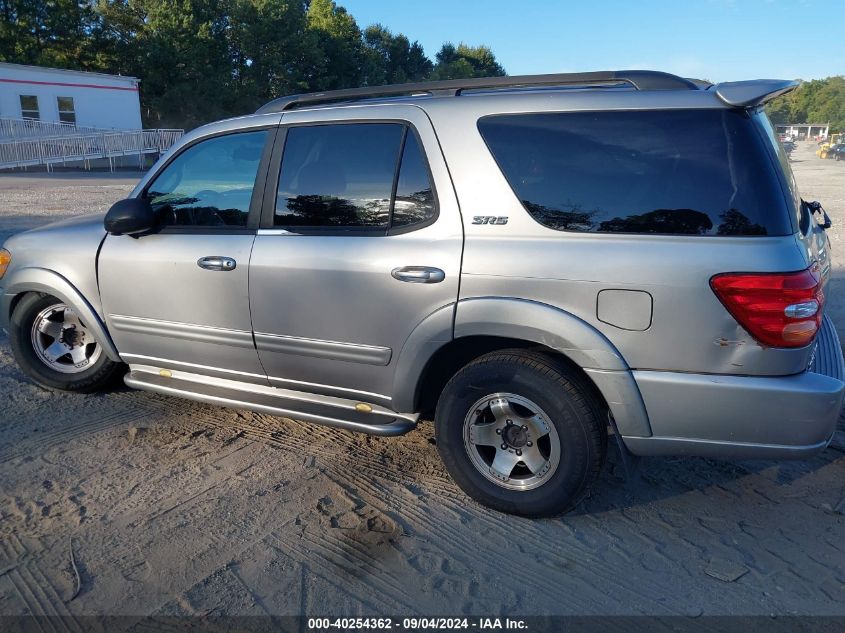 2001 Toyota Sequoia Sr5 V8 VIN: 5TDZT34A91S033662 Lot: 40254362