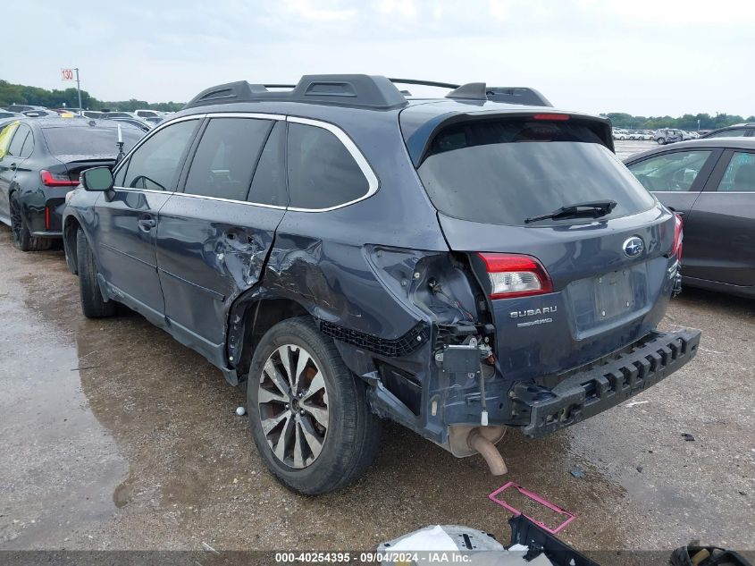 2017 Subaru Outback 2.5I Limited VIN: 4S4BSANC5H3209736 Lot: 40254395