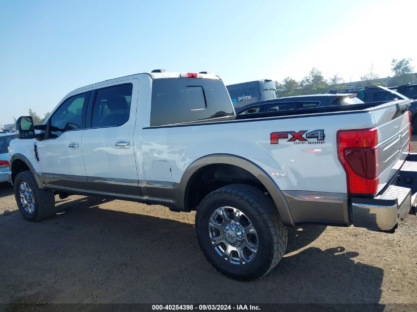 2021 Ford F-250 King Ranch VIN: 1FT7W2BT3MEE06265 Lot: 40254398