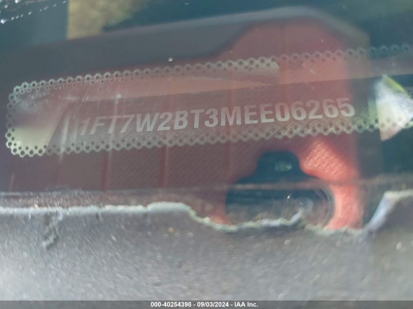 2021 Ford F-250 King Ranch VIN: 1FT7W2BT3MEE06265 Lot: 40254398