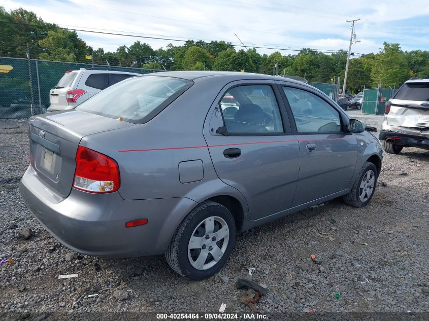 2006 Chevrolet Aveo Svm VIN: KL1TD566X6B631076 Lot: 40254464