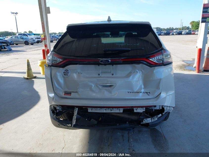 2018 Ford Edge Titanium VIN: 2FMPK3K87JBC35343 Lot: 40254519