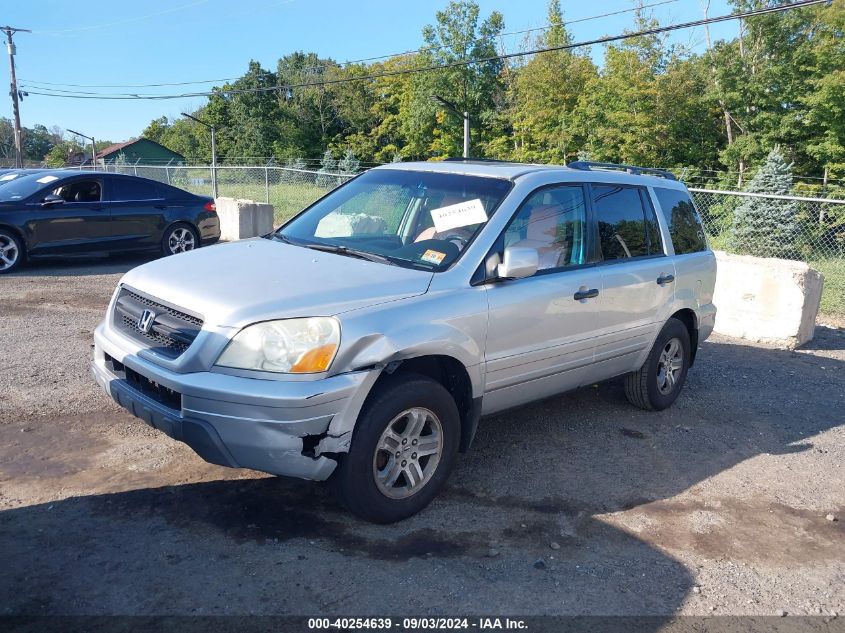 2005 Honda Pilot Ex-L VIN: 5FNYF185X5B033569 Lot: 40254639