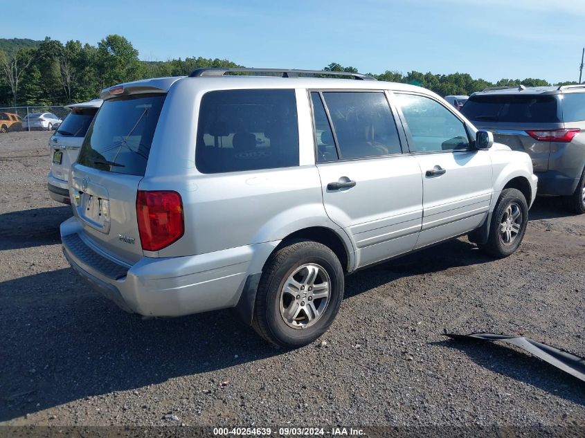 2005 Honda Pilot Ex-L VIN: 5FNYF185X5B033569 Lot: 40254639