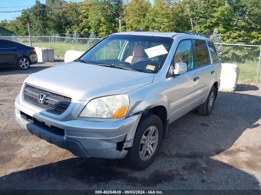 2005 Honda Pilot Ex-L VIN: 5FNYF185X5B033569 Lot: 40254639