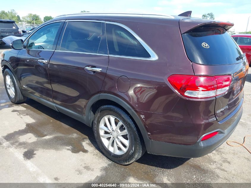 2016 Kia Sorento 2.4L Lx VIN: 5XYPGDA34GG067666 Lot: 40254640