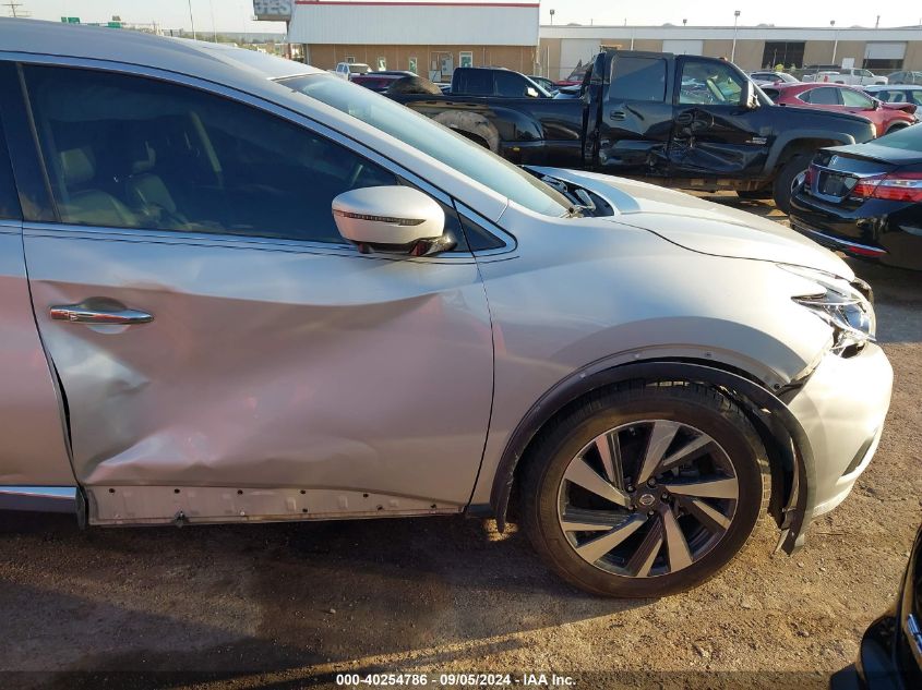 2018 Nissan Murano S/Sl/Sv/Platinum VIN: 5N1AZ2MG6JN104991 Lot: 40254786