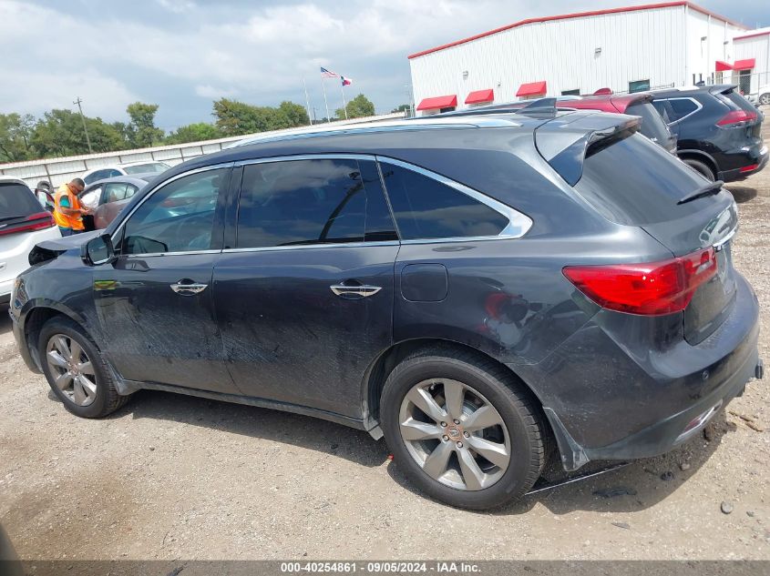 2014 Acura Mdx Advance VIN: 5FRYD4H85EB010250 Lot: 40254861