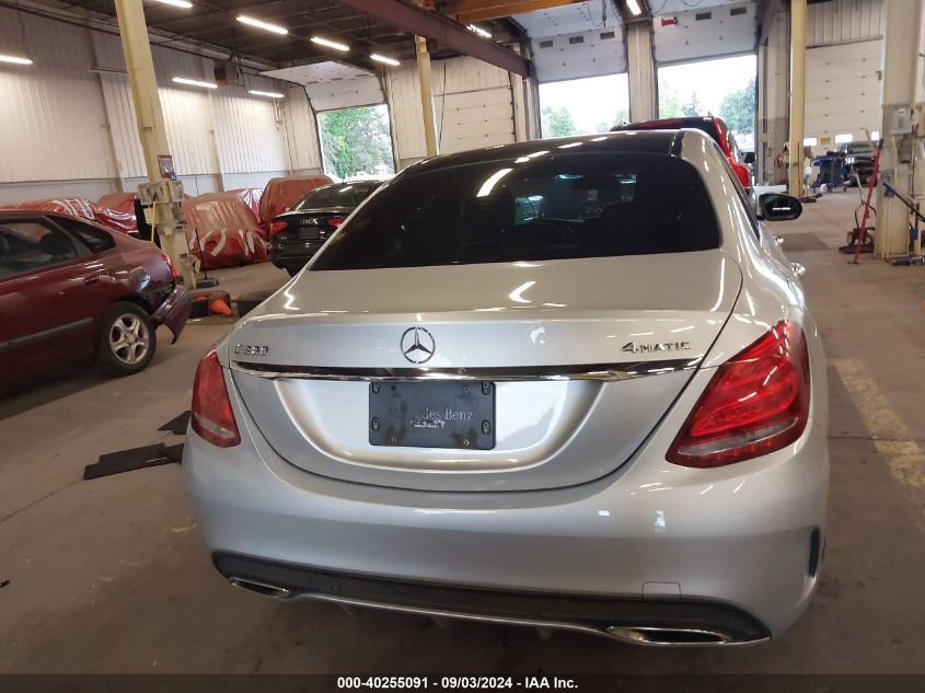 2015 Mercedes-Benz C 300 4Matic/Luxury 4Matic/Sport 4Matic VIN: 55SWF4KB3FU008505 Lot: 40255091