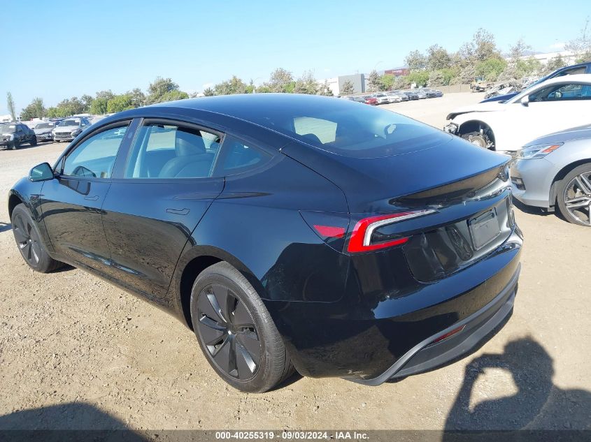 VIN 5YJ3E1EA6RF739913 2024 TESLA MODEL 3 no.3