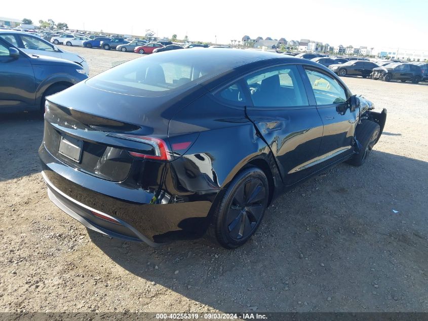 VIN 5YJ3E1EA6RF739913 2024 TESLA MODEL 3 no.4