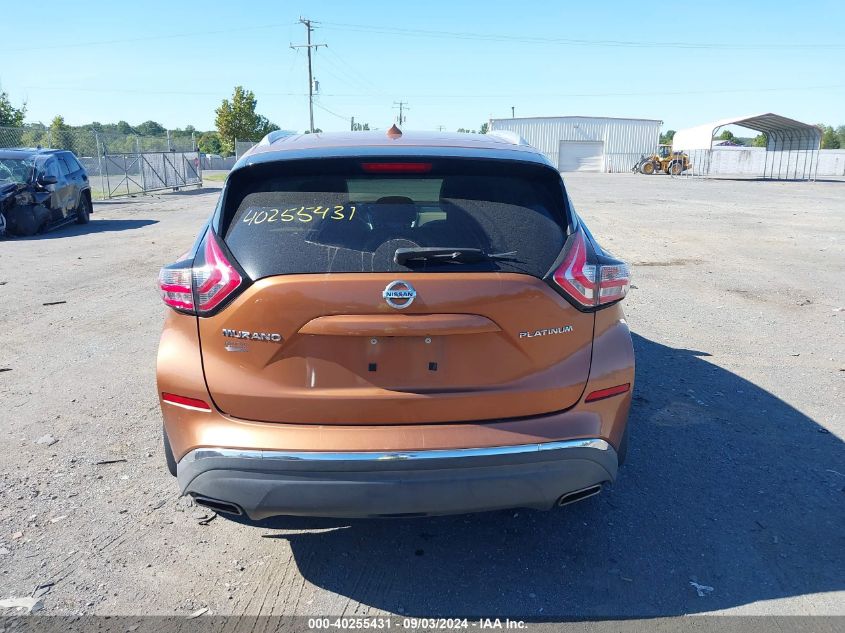 2015 Nissan Murano Platinum VIN: 5N1AZ2MG8FN263129 Lot: 40255431