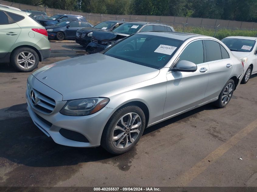 2018 Mercedes-Benz C 300 300 4Matic VIN: 55SWF4KB8JU242860 Lot: 40255537