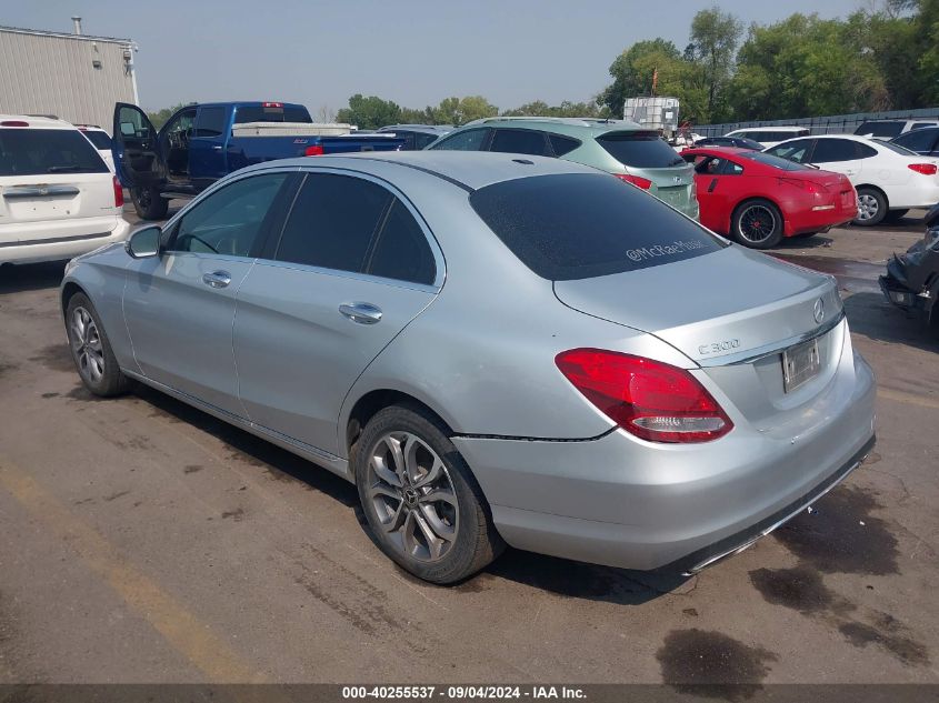 2018 Mercedes-Benz C 300 300 4Matic VIN: 55SWF4KB8JU242860 Lot: 40255537