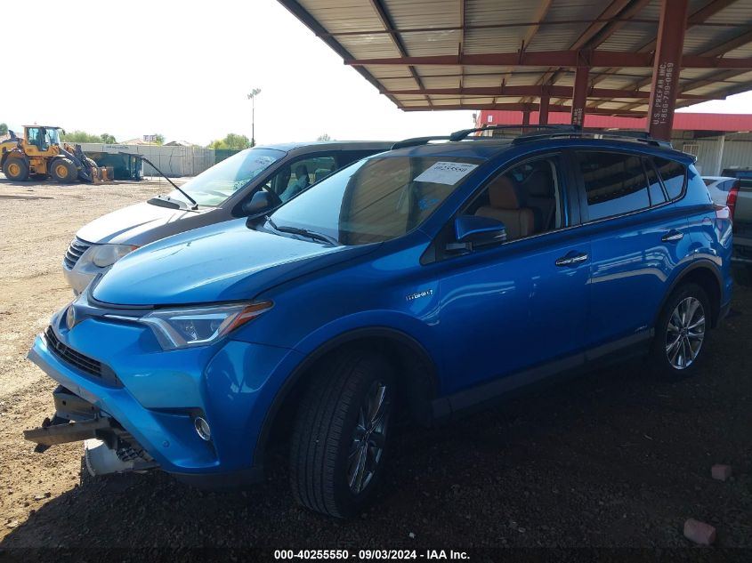 2017 Toyota Rav4 Hybrid Limited VIN: JTMDJREV5HD061730 Lot: 40255550