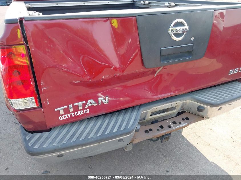 2007 Nissan Titan Se VIN: 1N6AA06B97N228504 Lot: 40255721