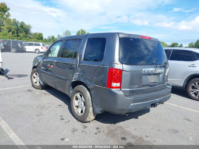 2011 Honda Pilot Lx VIN: 5FNYF4H23BB006894 Lot: 40255795