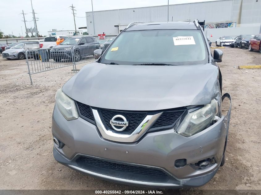 2015 Nissan Rogue S/Sl/Sv VIN: 5N1AT2MT2FC850792 Lot: 40255842