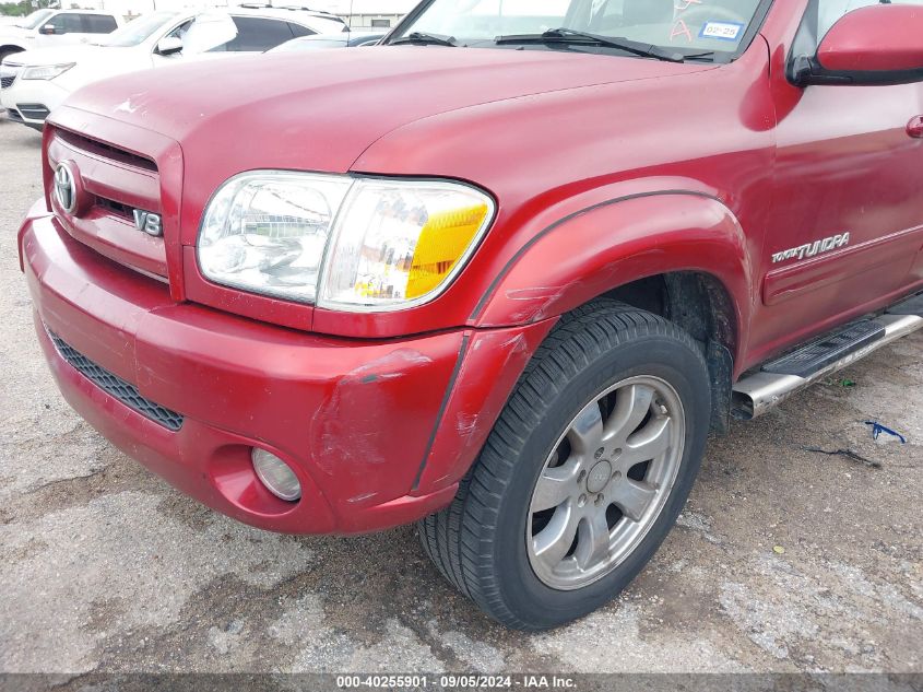 2005 Toyota Tundra Limited V8 VIN: 5TBET38145S470587 Lot: 40255901