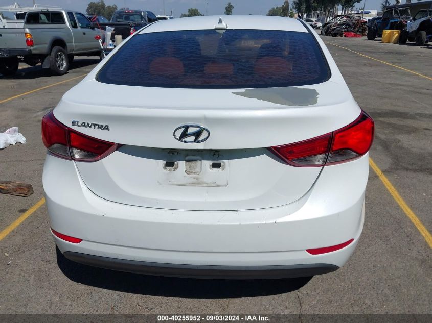 2016 Hyundai Elantra Se VIN: 5NPDH4AE9GH766768 Lot: 40255952