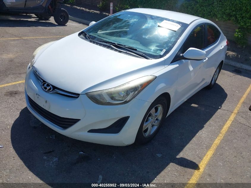 2016 Hyundai Elantra Se VIN: 5NPDH4AE9GH766768 Lot: 40255952