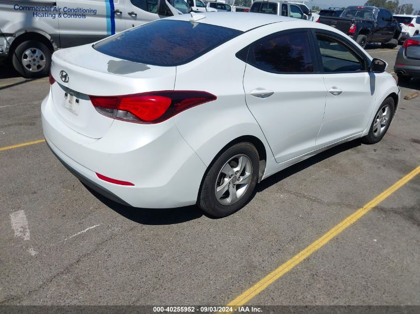 2016 Hyundai Elantra Se VIN: 5NPDH4AE9GH766768 Lot: 40255952