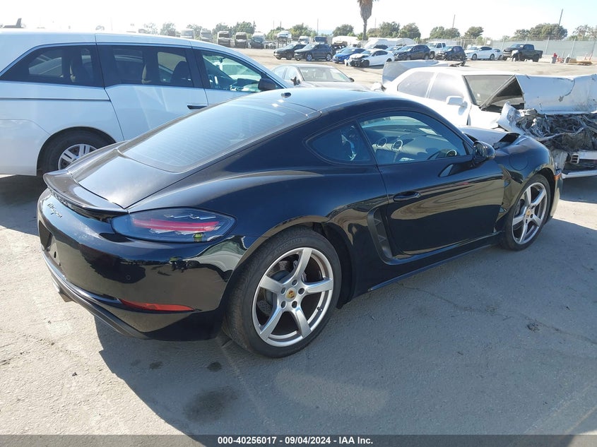 2017 PORSCHE 718 CAYMAN VIN: WP0AA2A81HS270162