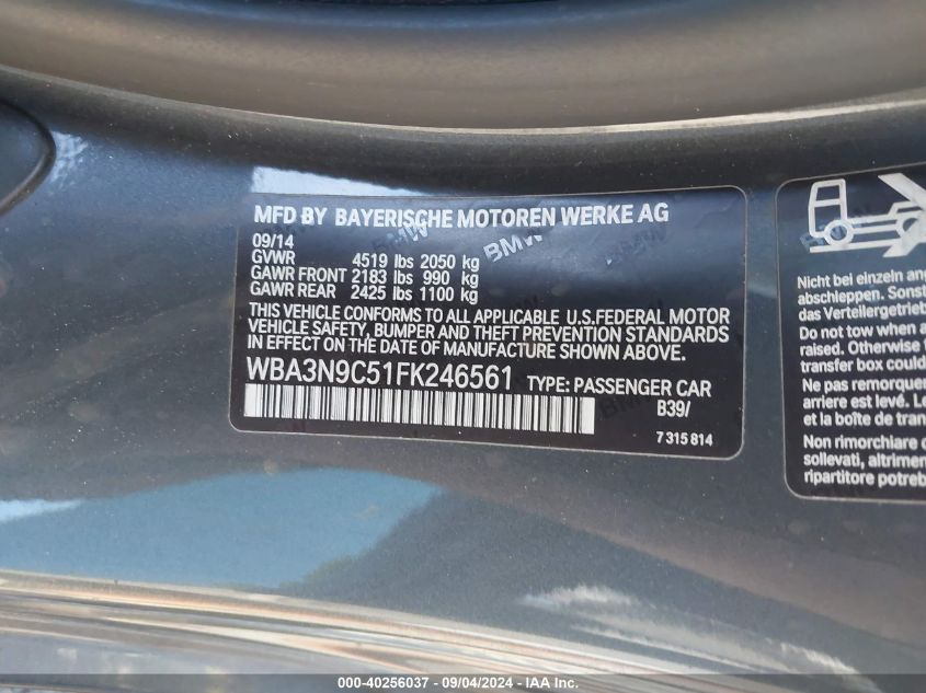 WBA3N9C51FK246561 2015 BMW 428 Xi